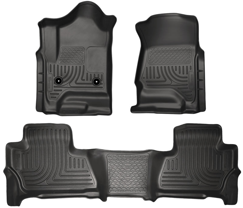 Husky Liners 99211 2015 Chevy/GMC Suburban/Yukon XL WeatherBeater Combo Black Front&2nd Seat Floor Liners