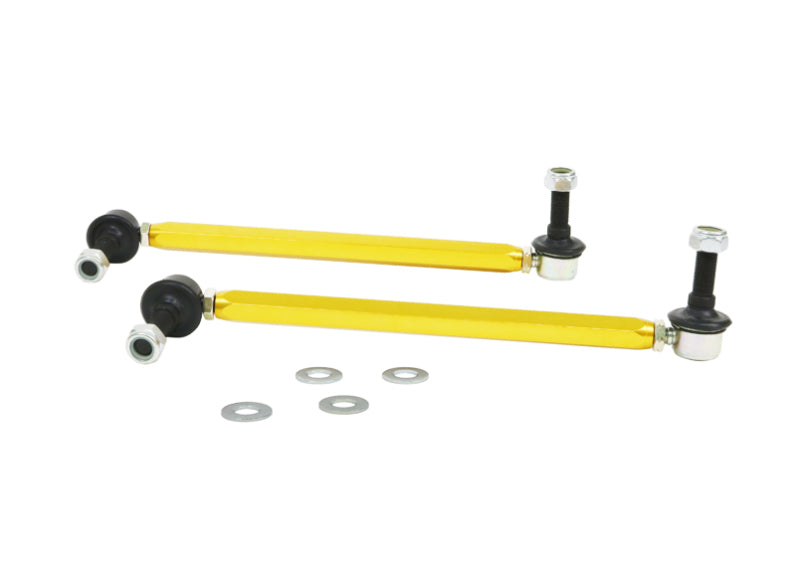 Whiteline KLC180-295 18-19 Kia Stinger Front Sway Bar Link Assembly Heavy Duty Adjustable Steel Ball