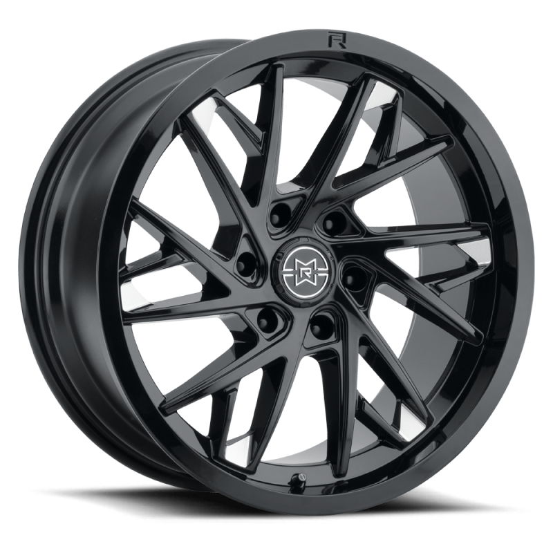 Method Wheels MR80129088512N Method Raised MR801 20x9 / 8x180 BP / -12mm Offset / 124.1mm Bore - Gloss Black Milled Wheel