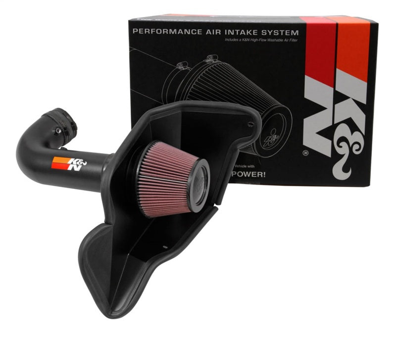 K&N Engineering 69-3538TTK K&N 2016-2017 Ford Mustang Shelby 5.2L V8 Typhoon Cold Air Intake System