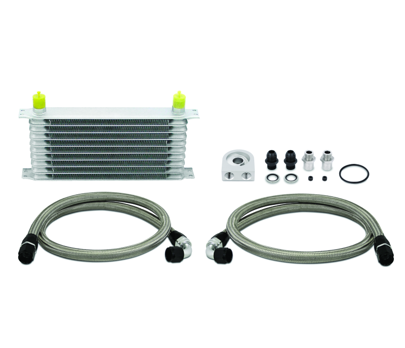 Mishimoto MMOC-U Universal 10 Row Oil Cooler Kit (Metal Braided Lines)
