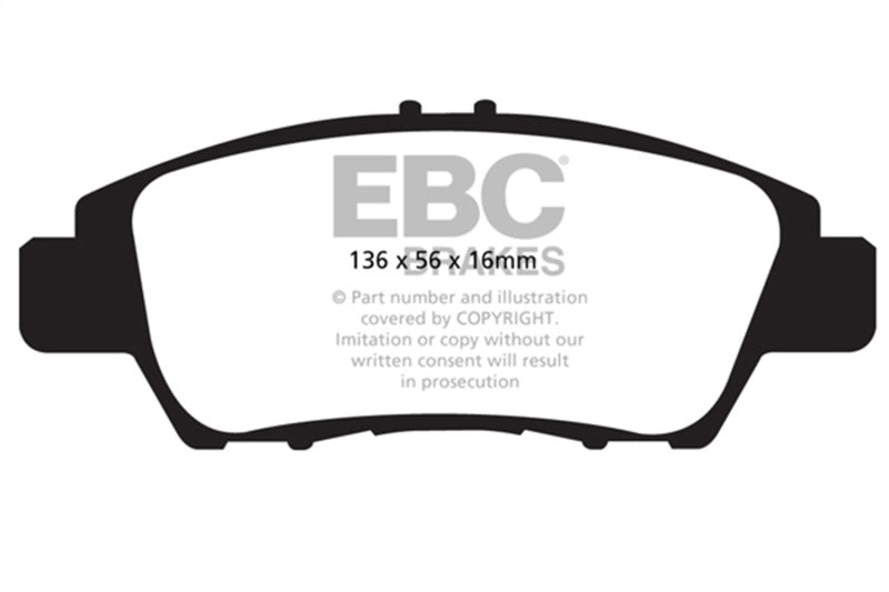 EBC DP22041 10+ Honda CR-Z 1.5 Hybrid Greenstuff Front Brake Pads