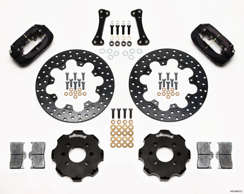 Wilwood 140-8442-D Forged Dynalite Front Drag Kit Drilled Rotor Integra/Civic w/Fac.262mm Rtr