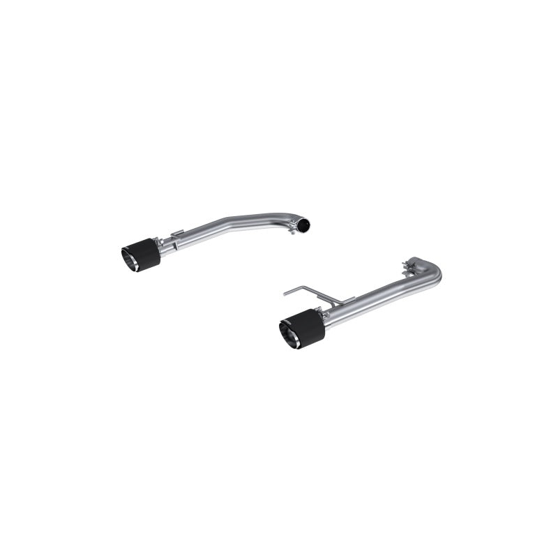 MBRP S72473CF 15-23 Ford Mustang 2.3L EcoBoost T304 2.5in Axle Back w/ Dual CF SS Tips - T304 (Race Version)