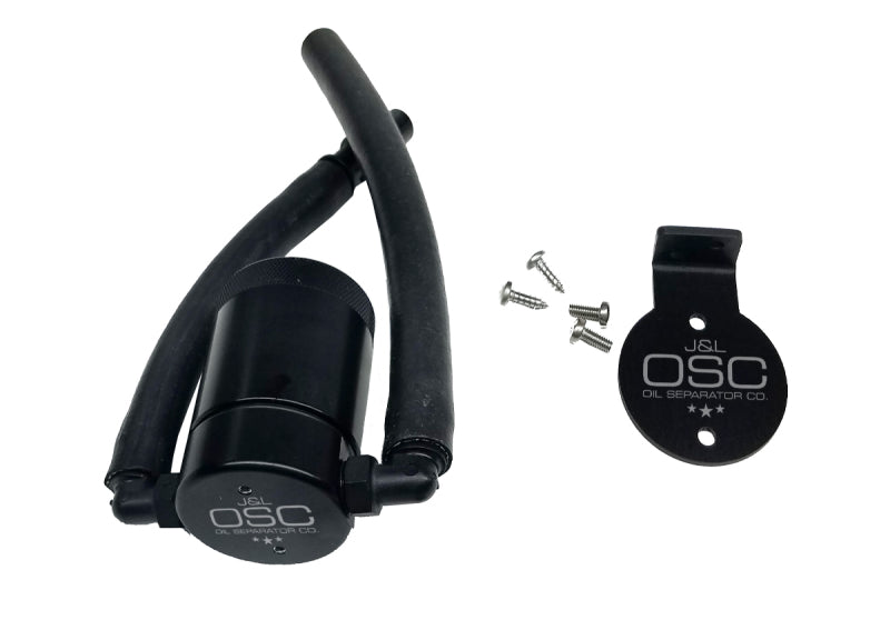 J&L 3027D-B 99-04 Ford Lightning Driver Side Oil Separator 3.0 - Black Anodized