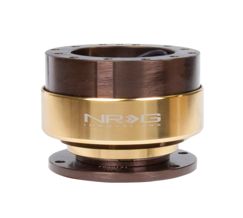 NRG SRK-200BR-CG Quick Release Gen 2.0 - Bronze Body / Chrome Gold Ring
