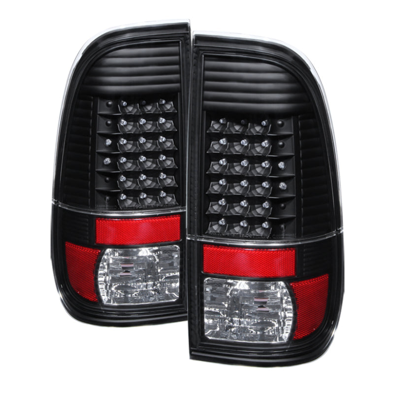SPYDER 9027680 xTune Ford Super Duty 08-15 LED Tail Lights Black ALT-JH-FS08-LED-BK