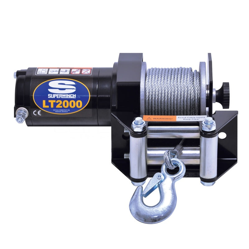 Superwinch 1120210 2000 LBS 12V DC 5/32in x 49ft Steel Rope LT2000 Winch