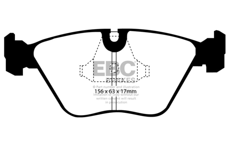 EBC DP4689/2R 89-91 Audi 200 2.2 Turbo (ATE) Yellowstuff Front Brake Pads