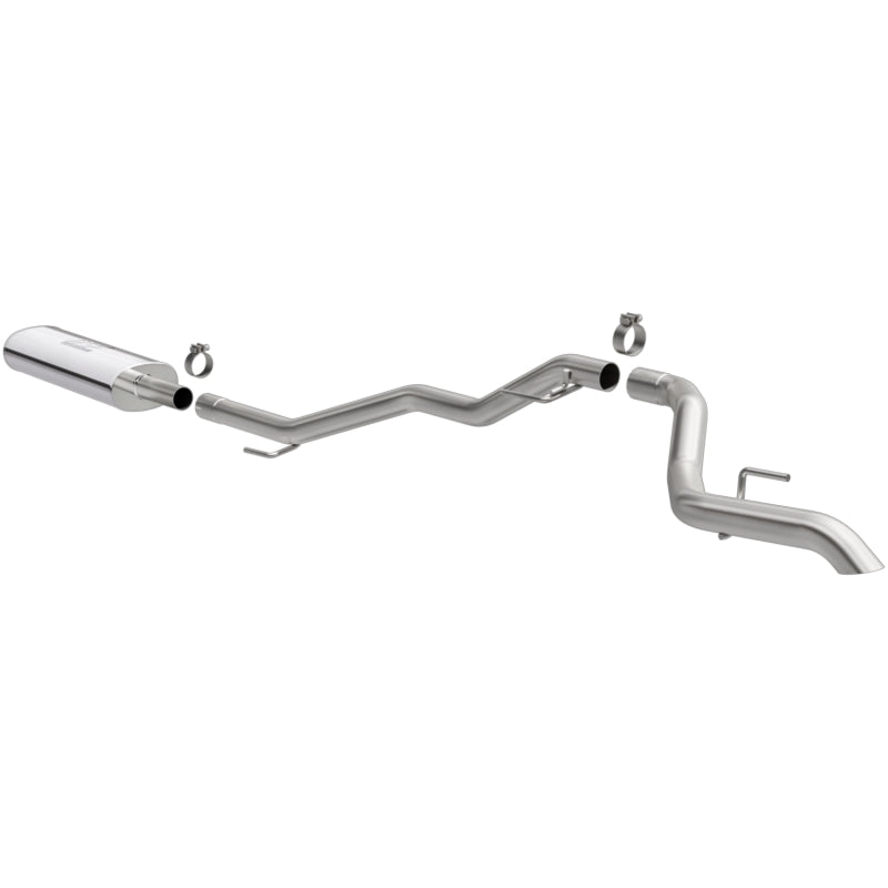 Magnaflow 19486 MagnaFlow 2020 Jeep Gladiator 2.5in Rock Crawler Series Single Rear Exit SS Cat-Back Exhaust w/o Tip