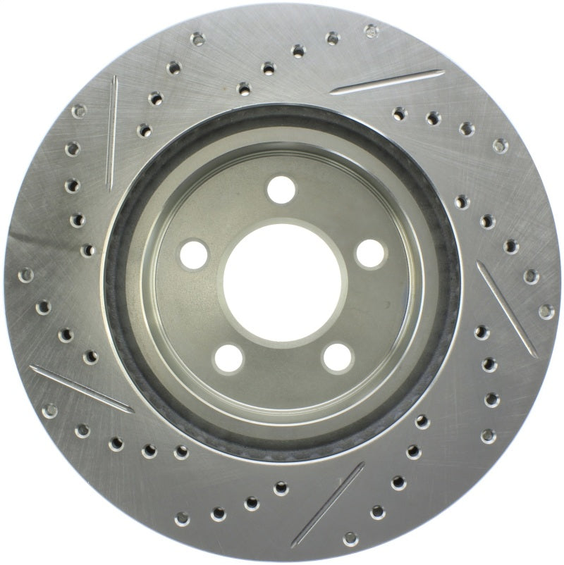 Stoptech 227.63059L StopTech Select Sport 06-17 Dodge Charrger/14-17 Chrysler 300 Slotted & Drilled Front Left Rotor