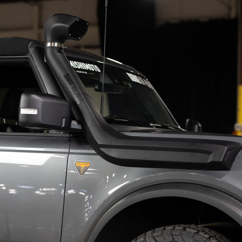 Mishimoto MMAI-BR-21NS BORNE Off-Road 2021+ Ford Bronco Snorkel Kit for Stock Intake
