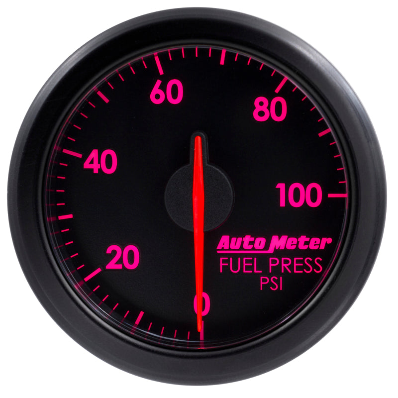 AutoMeter 9171-T Autometer Airdrive 2-1/6in Fuel Pressure Gauge 0-100 PSI - Black