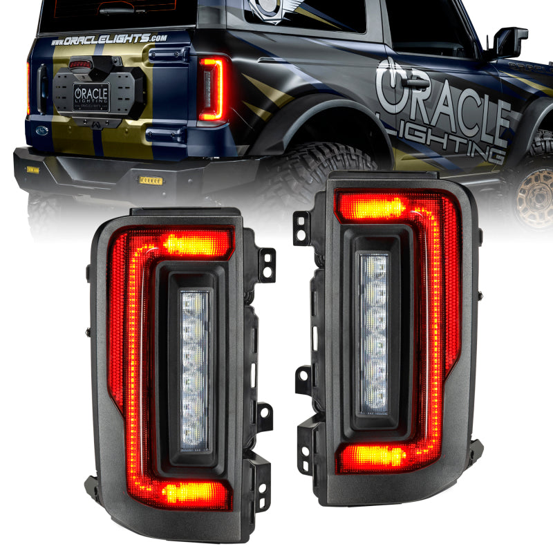 ORACLE Lighting 5892-504-T Oracle 21-23 Ford Bronco Flush Style LED Taillights - Tinted SEE WARRANTY