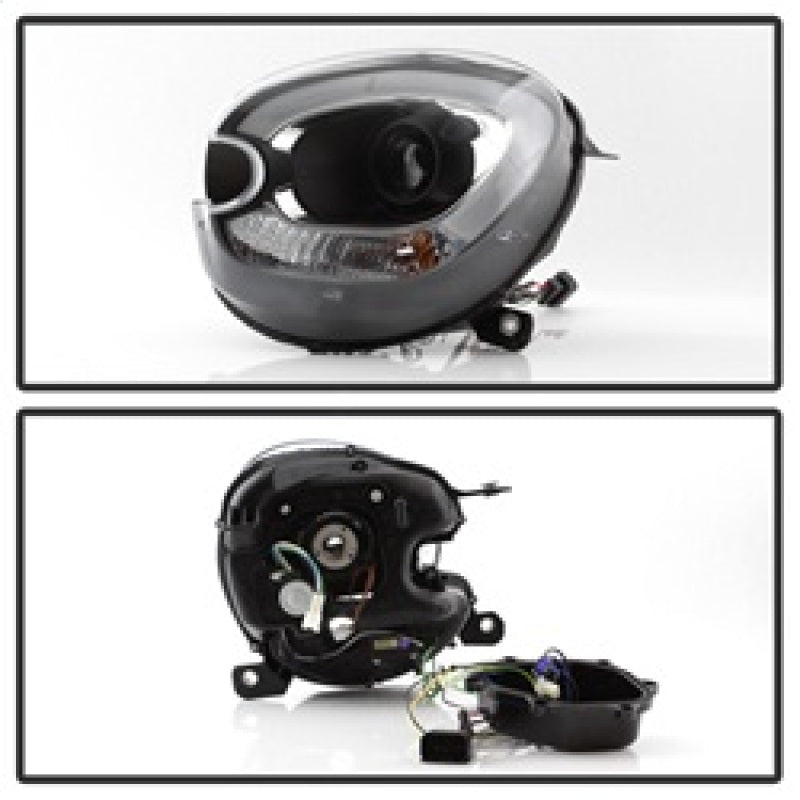 SPYDER 5083449 Spyder Mini Cooper Countryman 11-15 Headlights - Halogen Model Only - Black PRO-YD-MCO11-DRL-BK