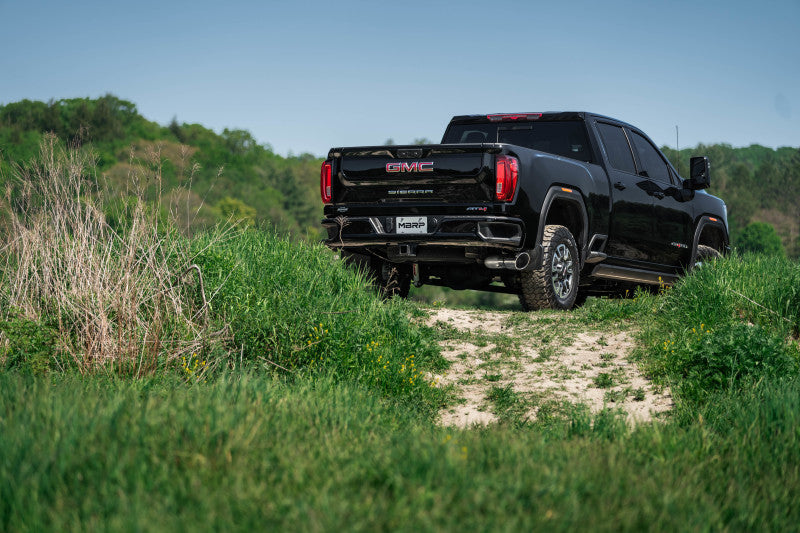 MBRP S60610AL 20-23 Chevrolet Silverado 2500HD 6.6L Armor Lite AL Steel Single Side Exit 5in DPF Back Exhaust