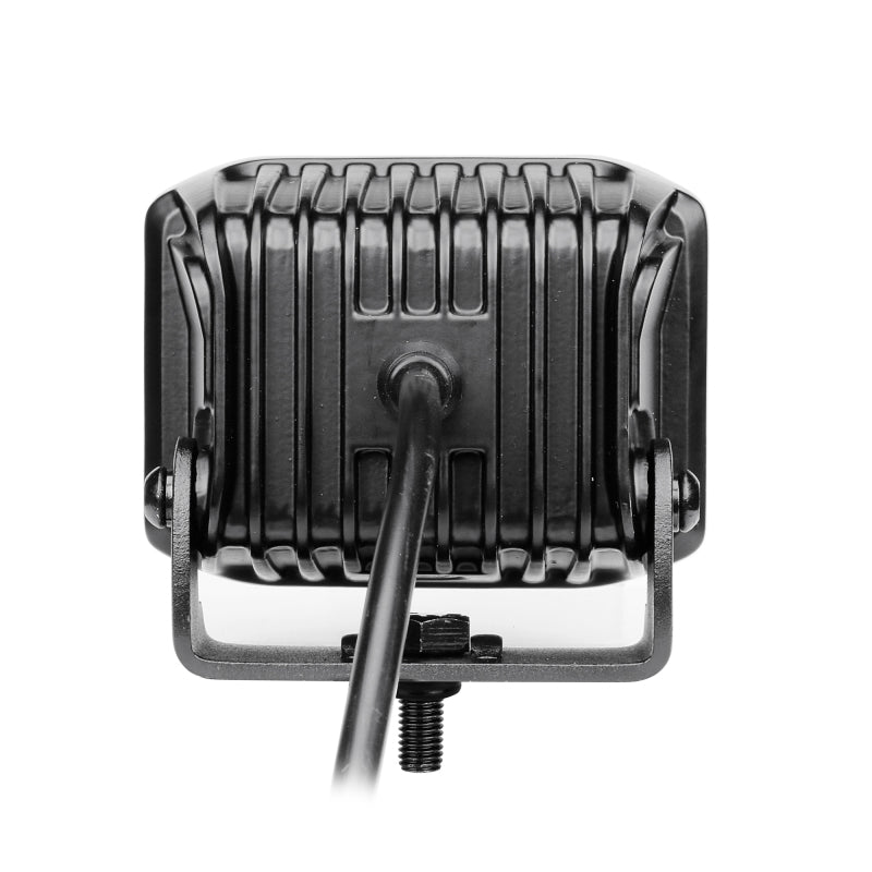 Go Rhino 750700321SCS Xplor Blackout Series Cube LED Sideline Spot Light Kit (Surface Mount) 4x3 - Blk (Pair)