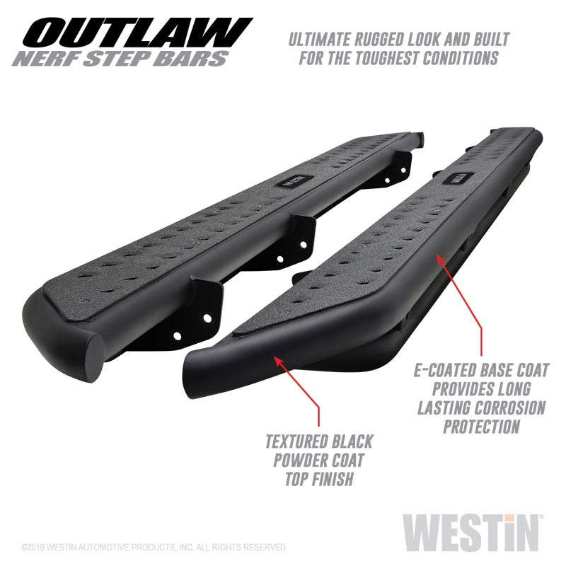 Westin 58-53565 09-18 Dodge RAM 1500 Crew Cab Outlaw Nerf Step Bars