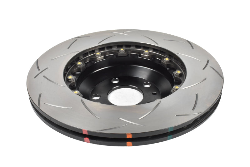 DBA DBA53942BLKS 17-23 Tesla Model 3 (w/355mm Front Rotor) Front 5000 Series 2-Piece Slotted Rotor w/Black Hat