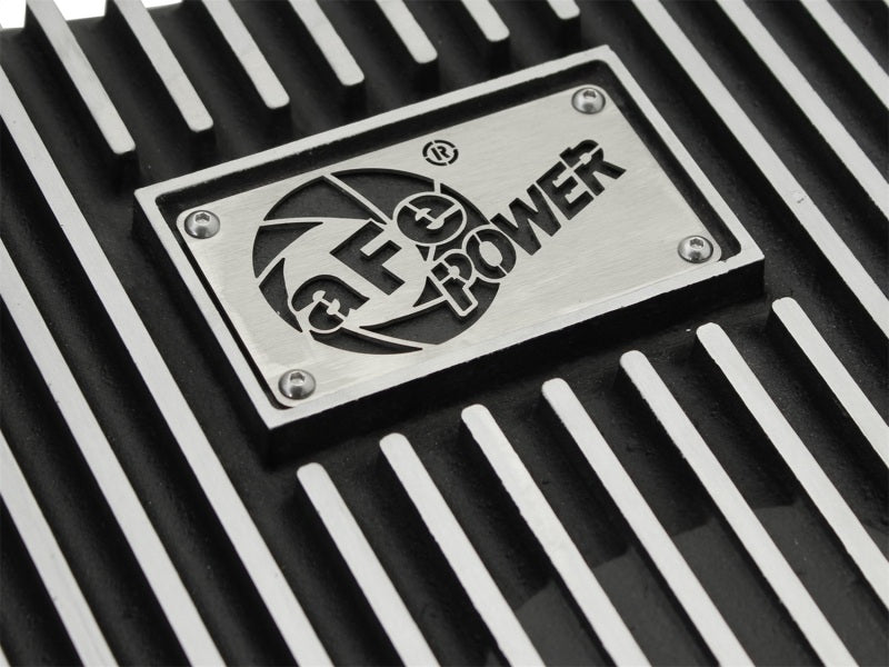 aFe 46-70182 Power Transmission Pan Black Machined 11-14 Ford 6R140 Trucks V8 6.7L (td)