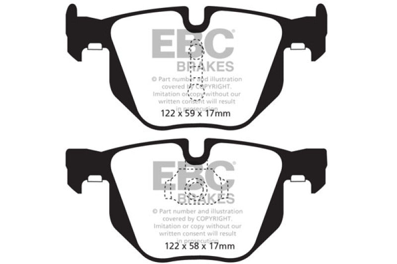 EBC DP42009R 10-14 BMW X5 3.0 Turbo (35) Yellowstuff Rear Brake Pads