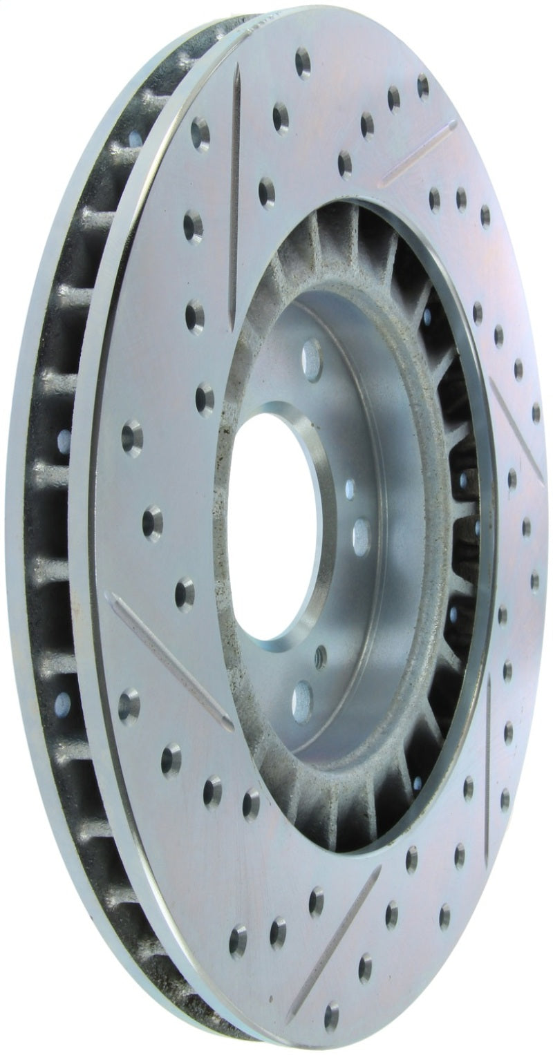 Stoptech 227.40048L StopTech Select Sport 2000-2009 Honda S2000 Slotted and Drilled Left Front Brake Rotor