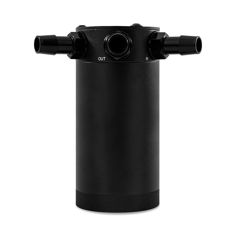 Mishimoto MMBCC-CBTHR-XLBK Compact Baffled Oil Catch Can - 3-Port