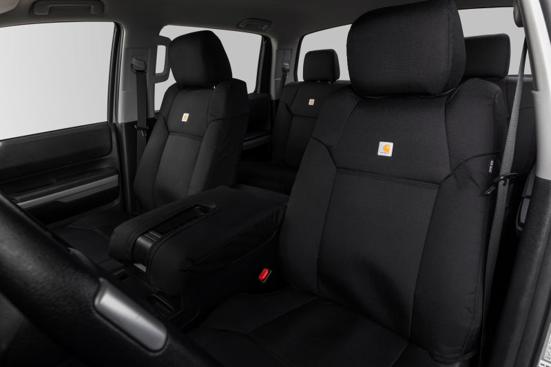 Covercraft GTC4327ABCOBK 22-24 Chevrolet Silverado Carhartt PrecisionFit Custom Front Row Seat Covers - Blk