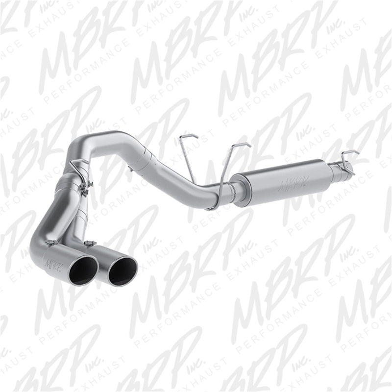 MBRP S5150AL 14-16 RAM 2500/3500 6.4L 4in AL Single Side Dual Outlet Cat Back Exhaust