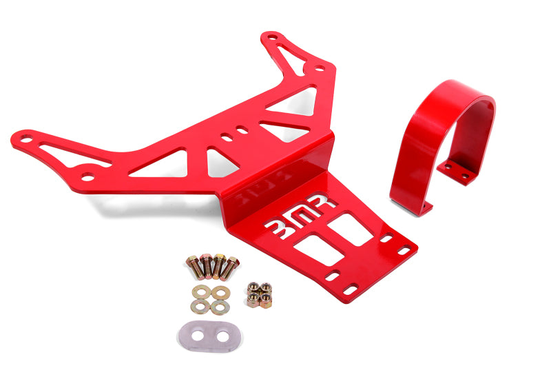 BMR Suspension DSL111R BMR 15-18 Dodge Challenger (Auto Trans) Hellcat/Demon Driveshaft Safety Loop - Red