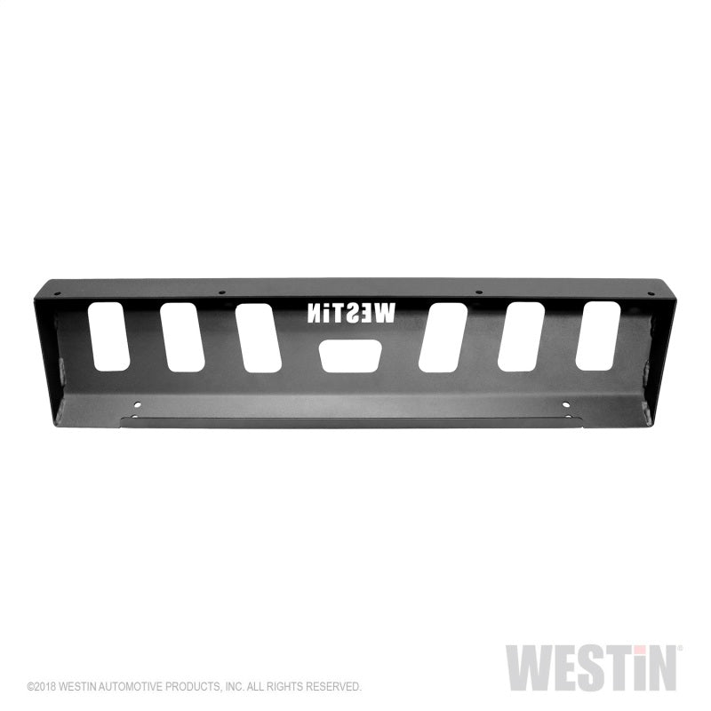 Westin 59-80095 18-19 Jeep Wrangler JL Front Bumper Skid Plate - Textured Black