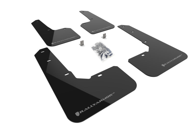 Rally Armor MF76-UR-BLK/GRY 2022 Subaru Outback Wilderness Black Mud Flap Grey Logo