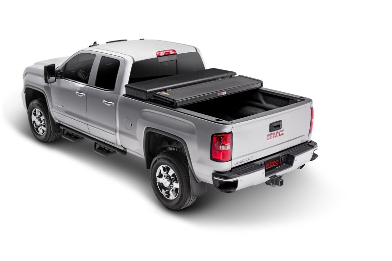 Extang 84486 17-23 Ford F-250/F-350 Super Duty Short Bed (6ft 10in) Solid Fold 2.0 Toolbox