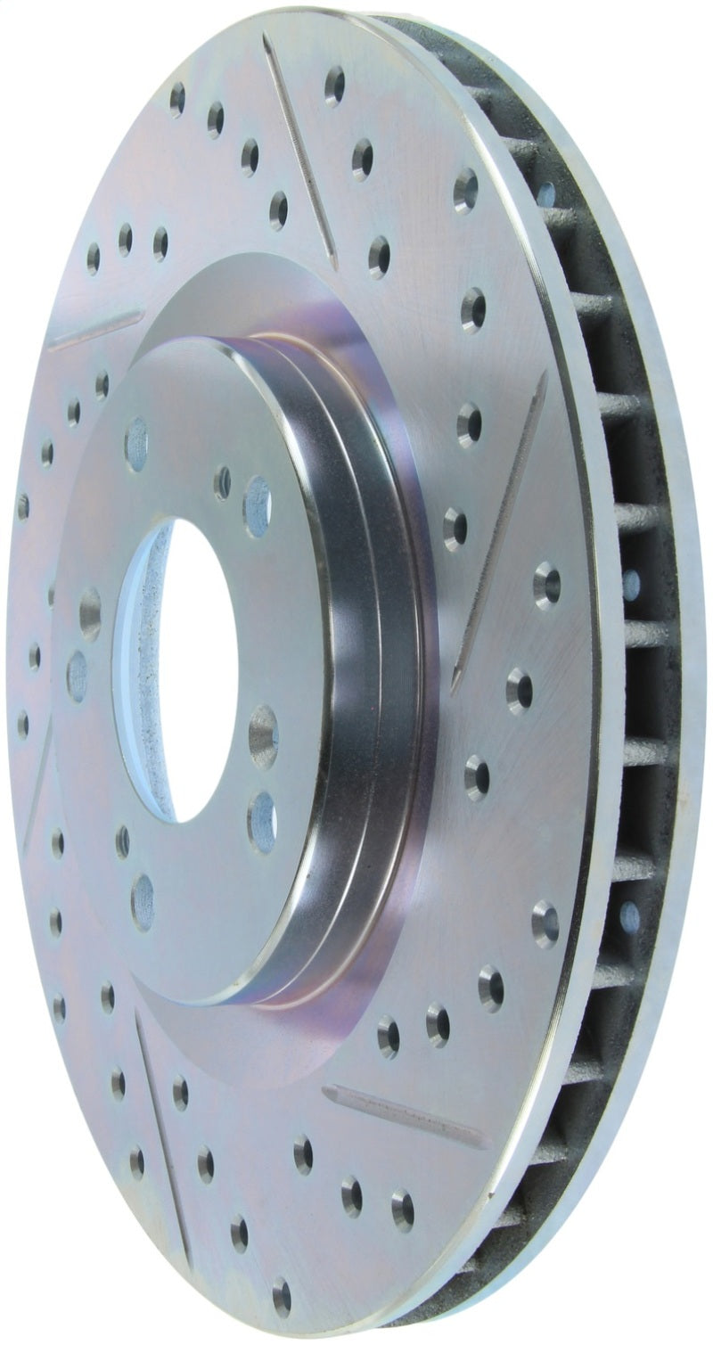 Stoptech 227.40048L StopTech Select Sport 2000-2009 Honda S2000 Slotted and Drilled Left Front Brake Rotor