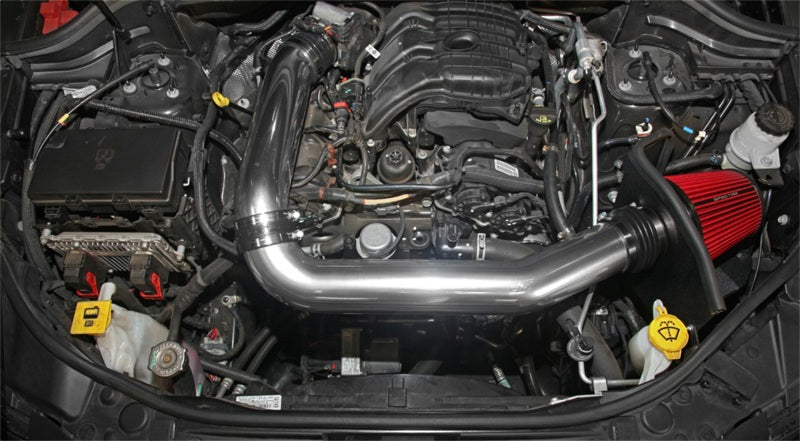 Spectre 9020 11-15 Jeep Grand Cherokee V6-3.6L F/I Air Intake Kit - Polished w/Red Filter
