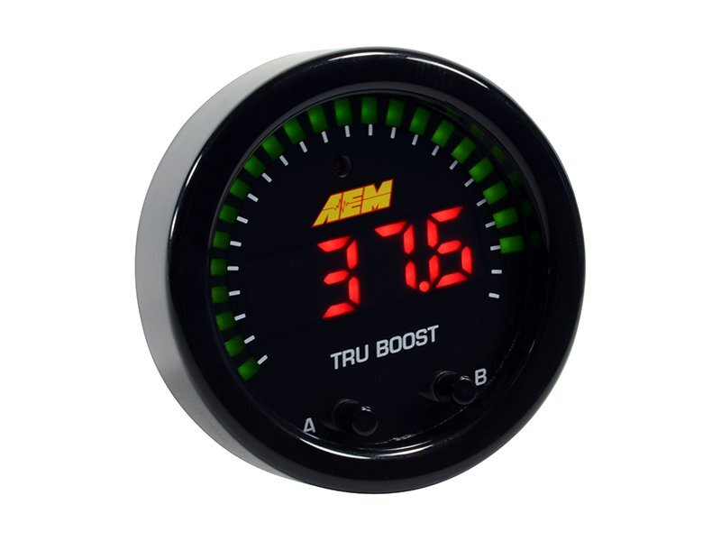 AEM 30-0352 X-Series Tru-Boost Controller Gauge w/ Boost Control Solenoid 80PSIg Internal MAP Sensor
