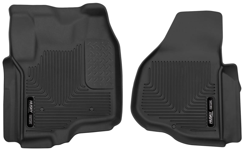 Husky Liners 53321 12-13 F-250/F-350/F-450 Super Duty X-Act Contour Black Front Floor Liners