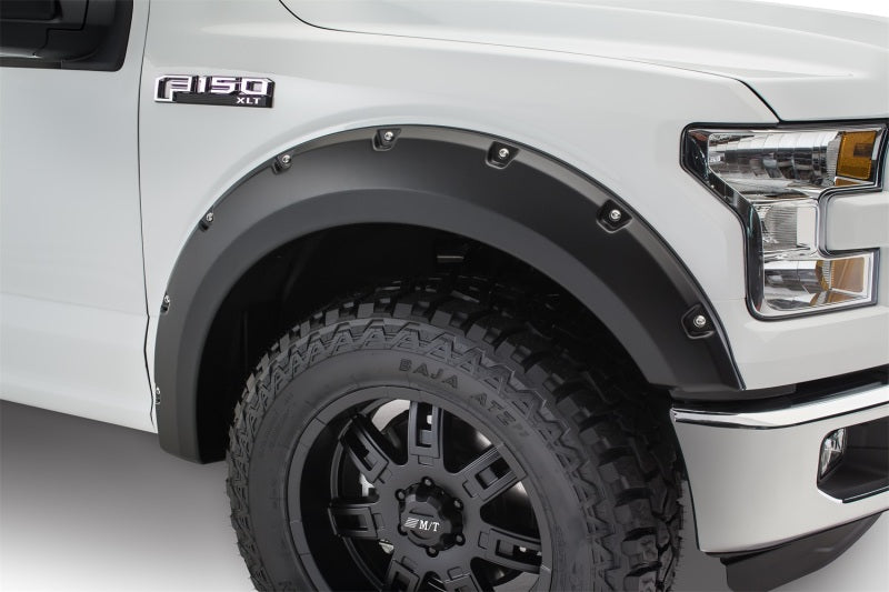 Bushwacker 20935-02 15-17 Ford F-150 Styleside Pocket Style Flares 4pc 67.1/78.9/97.6in Bed - Black