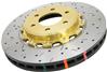 DBA DBA52320BLKXS 09+ Nissan GTR R-35 Front Drilled & Slotted 5000 Series 2 Piece Rotor Assembled w/ Black Hat (Av