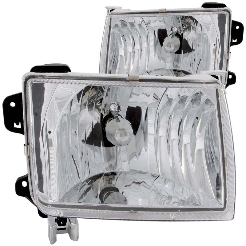 ANZO 111049 1998-2000 Nissan Frontier Crystal Headlights Chrome