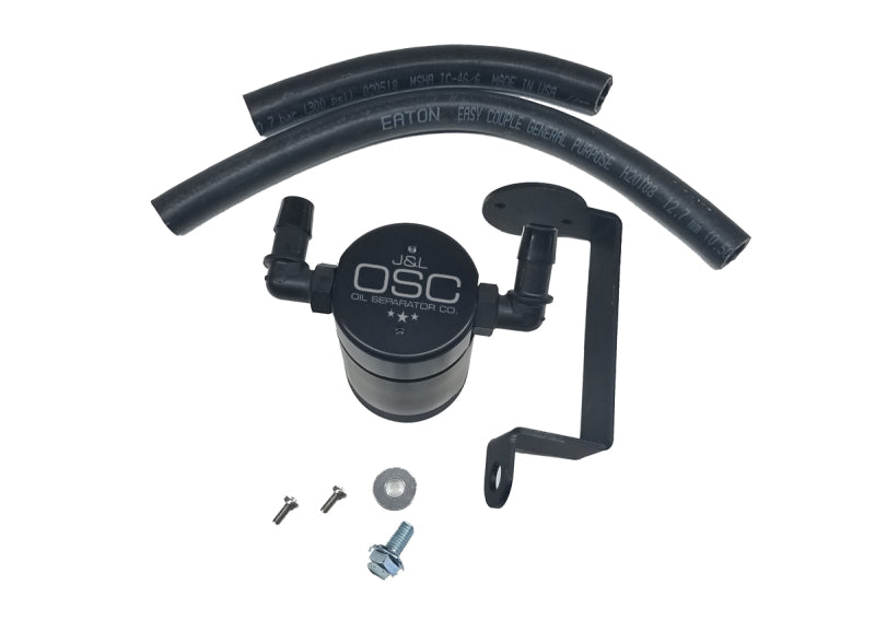 J&L 3061P-B 05-23 Dodge Charger 5.7L Hemi Passenger Side Oil Separator 3.0 - Black Anodized