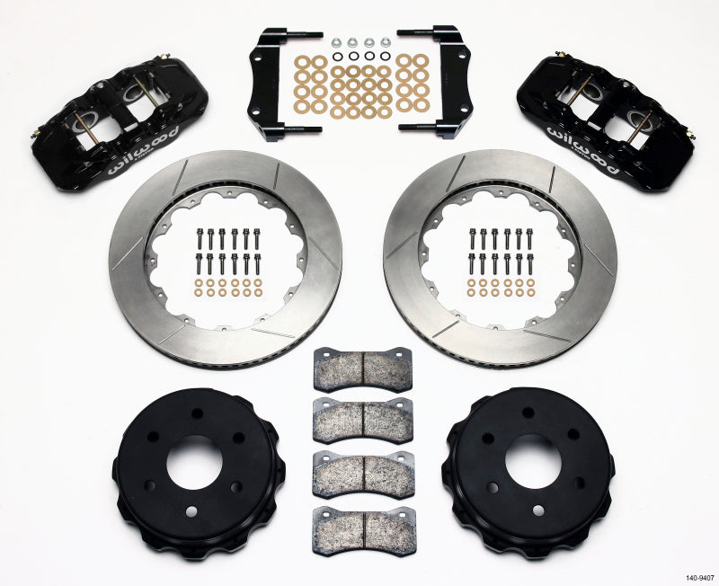 Wilwood 140-9407 AERO4 RearTruck Kit 14.25in 1999-2010 GM 1500-SUV 1 Piston OE Caliper