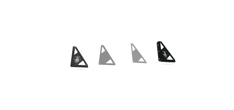 Road Armor 500BRS-RGK TRECK Rear Ratchet Strap and Vertical Support Mount - Tex Blk (Pair)