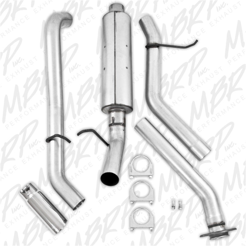 MBRP S5014AL 2003-2007 Chev/GMC 1500 Classic 4.8/5.3L EC/CC-SB Cat Back Single Side