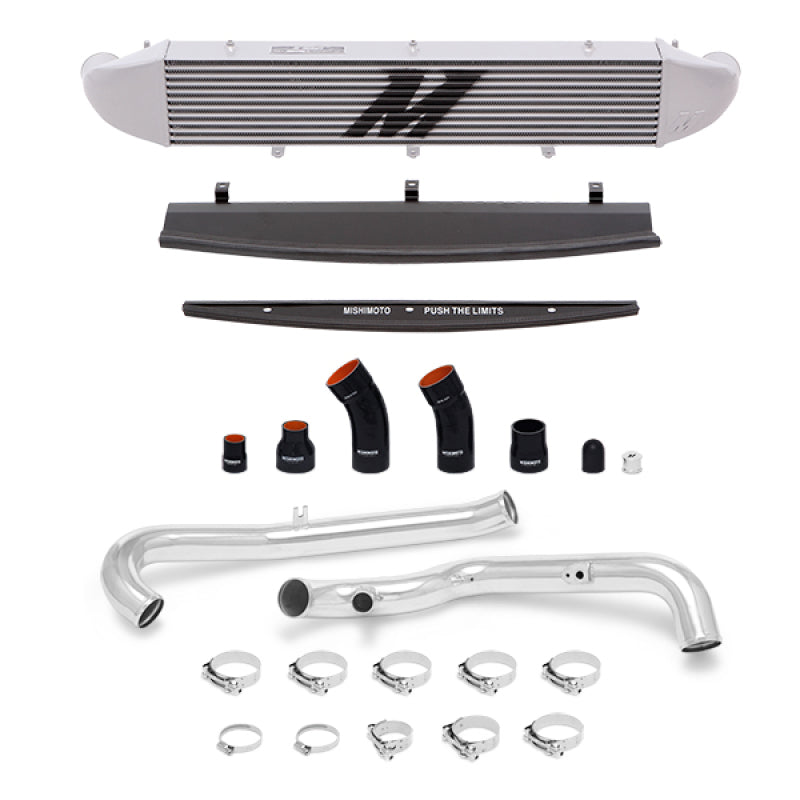 Mishimoto MMINT-FIST-14KPSL 2014-2016 Ford Fiesta ST 1.6L Front Mount Intercooler (Silver) Kit w/ Pipes (Silver)