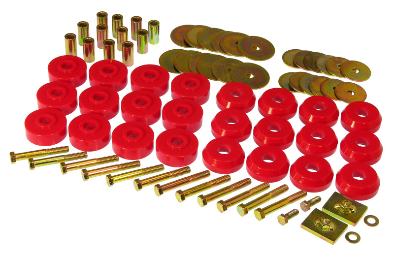 Prothane 7-145 Chevy Conv Impala / Belair Body Mount Kit - Red