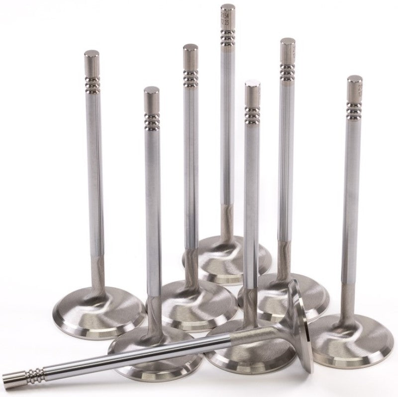 GSC Power Division 2154-8 GSC P-D Ford Mustang 5.0L Coyote Gen 1/2 38.27mm Head (+1mm) Chrome Polished Intake Valve - Set of 8