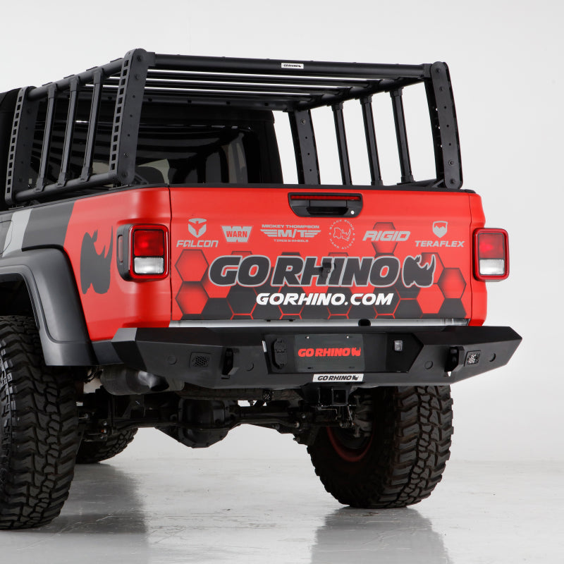 Go Rhino 273120T 20-22 Jeep Gladiator JT Trailine Rear Full Width Bumper - Tex. Blk