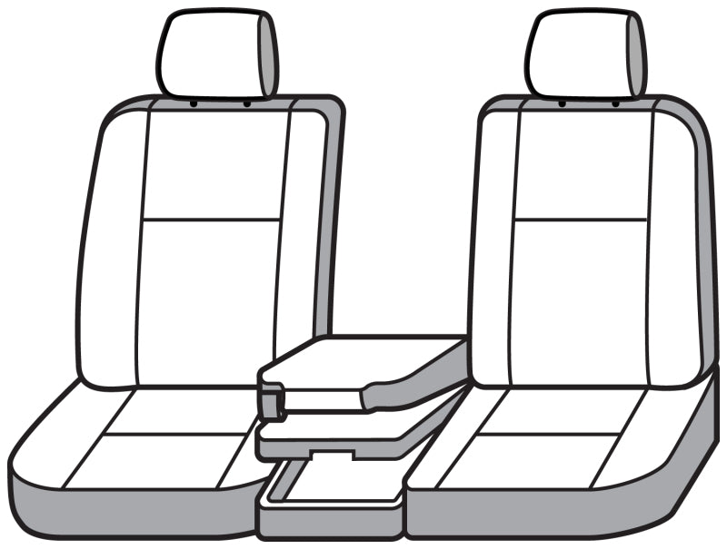 Covercraft SS3488PCCH 21-24 Ford F-150 Polycotton SeatSaver Custom Front Row Seat Covers - Charcoal