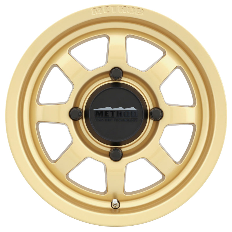 Method Wheels MR41047046143 Method MR410 14x7 4+3/+13mm Offset 4x156 132mm CB Gold Wheel